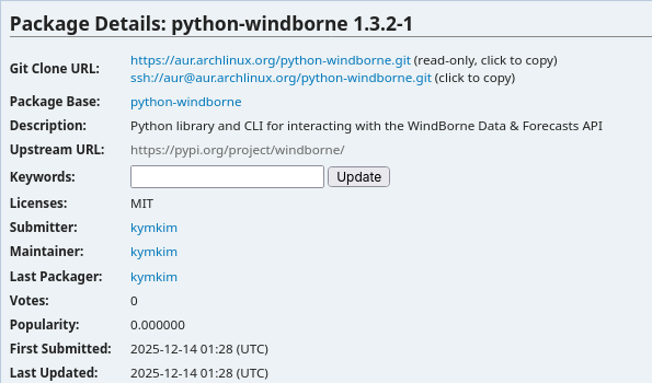 How to make your own AUR python package